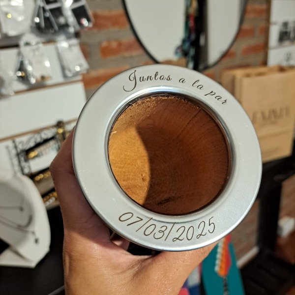 Producto - Mate "Juntos a la par" y fecha