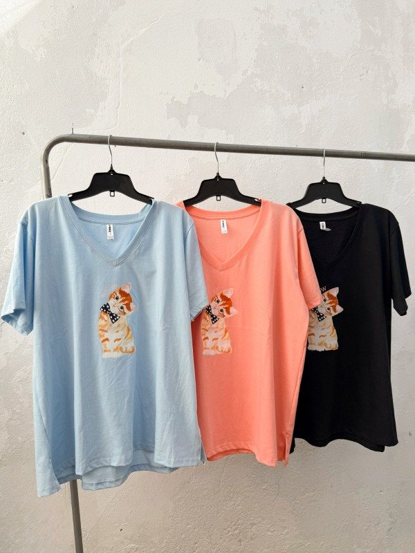 Producto - Remera GATITOS - algodón