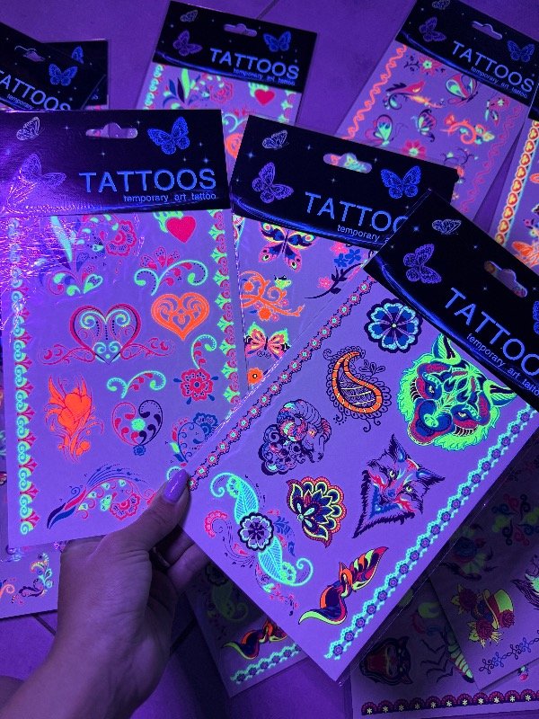 Producto - Tatuaje Temporal Neón x 2un