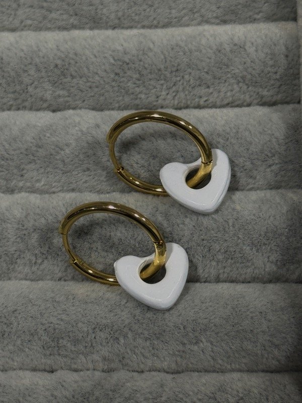 Producto - Aros Golden - Love white