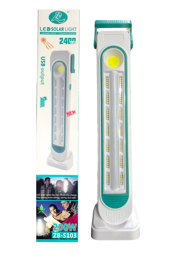 Producto - LUZ DE EMERGENCIA SOLAR 2400 200w zb-s103 175