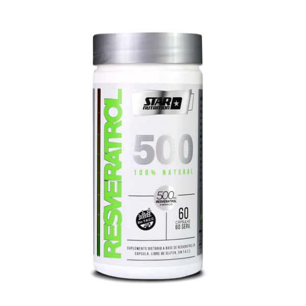 Producto - Resveratrol 500 STAR NUTRITION 60 Caps. / Antioxidante + Antienvejecimiento