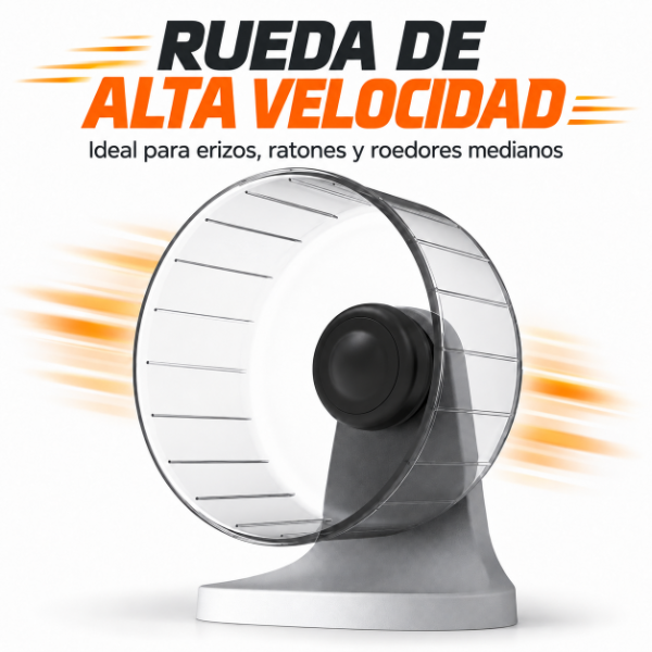 Producto - Rueda 19,3cm Silenciosa De Acrílico Eriso Y Roedores Mediano - 1
