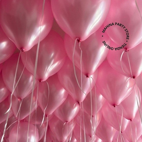 Producto - Globos rosas perlados 12" x 25