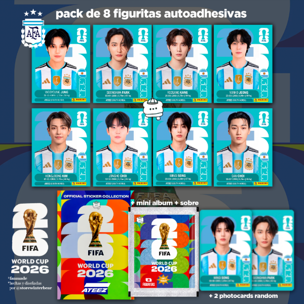 Producto - pack figuritas argentina ateez