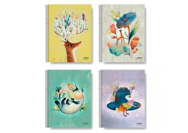 Producto - Cuaderno 29.7 x 120hjs Cuadriculado Nordico ARTE