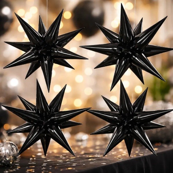 Producto - GLOBO METALIZADO ESTRELLA 15 PUNTAS 3D 50CM X U COLORES VARIOS