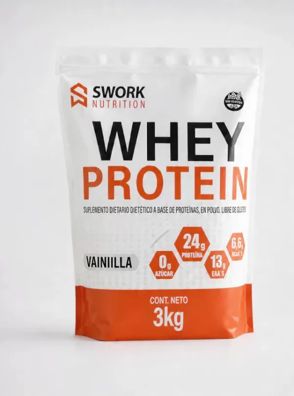 Producto - Whey Protein 3 Kg Swork Nutrition Sin Tacc