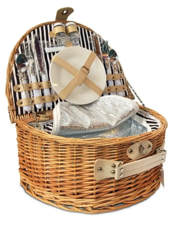 Producto - CESTA PICNIC MIMBRE PARA 2 PERSONAS