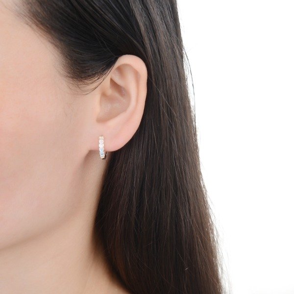 Producto - Argollas de corazón multicolor 12mm - 1
