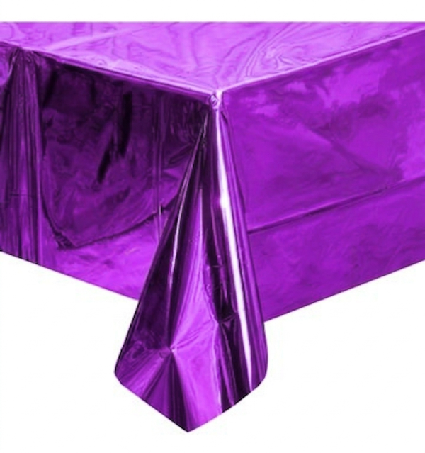 Producto - Mantel violeta metalizado
