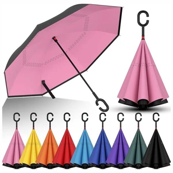Producto - PARAGUAS INVERTIDO REVERSIBLE REFORZADO GRANDE COLORES - 8