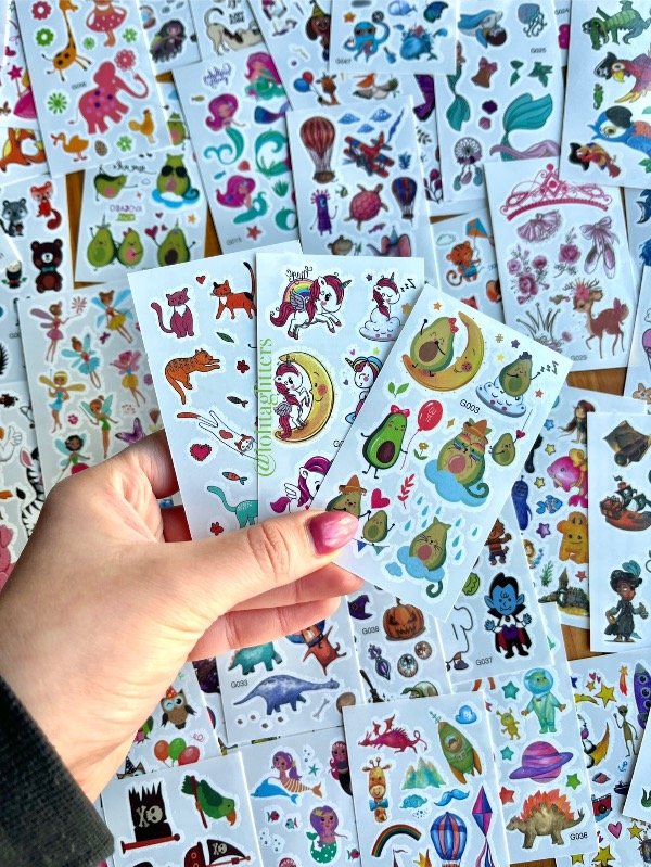 Producto - SÚPER OFERTA TATTOO TEMPORALES X 10 DISEÑOS INFANTILES