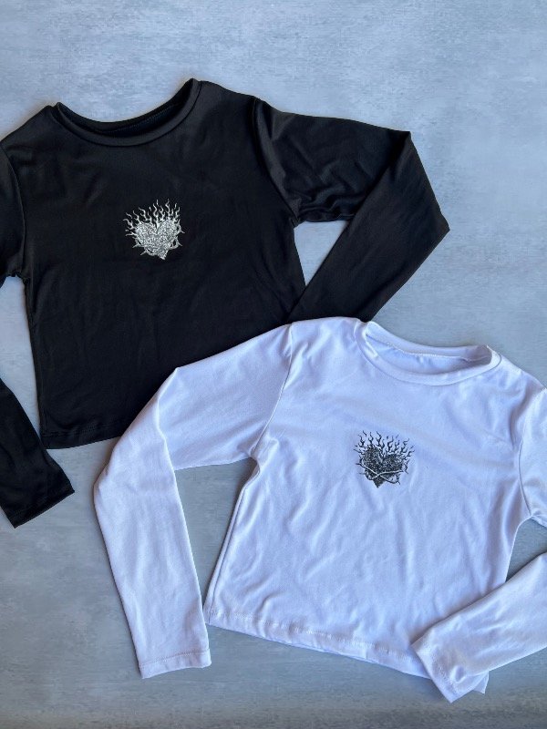 Producto - Top manga larga corazón