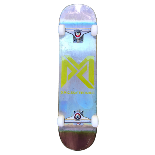 Producto - Skate Profesional Tabla DMC Skateboards Completo - Plateado -ENVÍO GRATIS