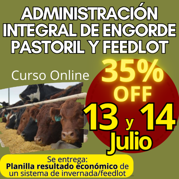 Producto - Curso Online: Administración Integral de Engorde Pastoril y Feedlot