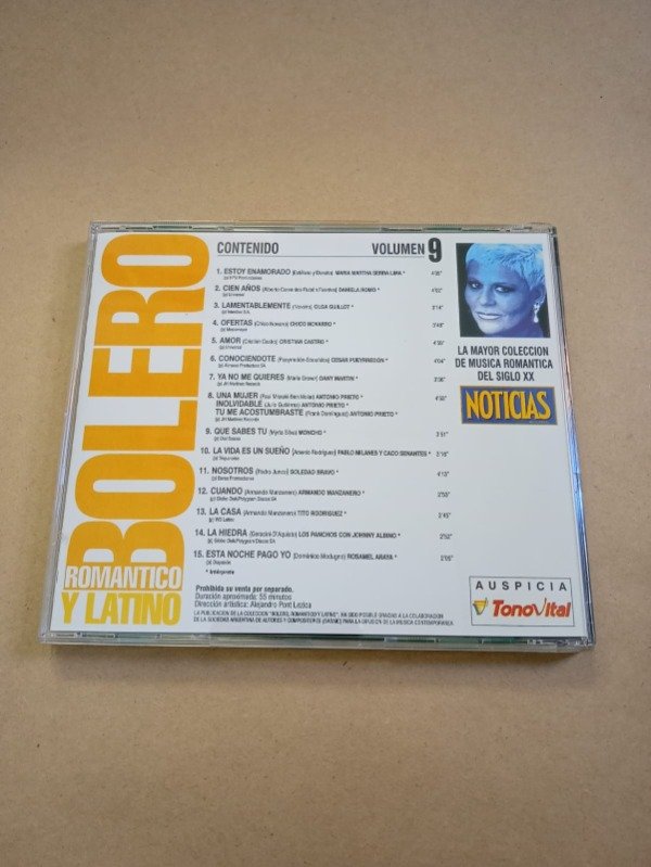 Producto - Bolero, romántico y latino #9 - Artistas varios - Perfil sin fechar - 1