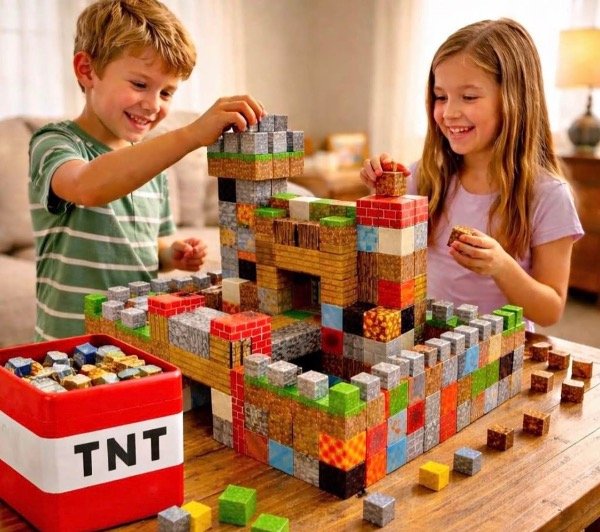 Producto - Caja TNT bloques magnéticos 200 piezas - 1