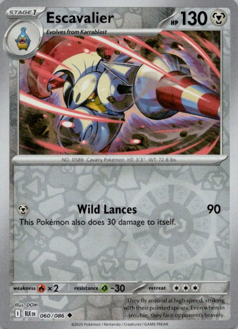 Producto - Escavalier - 060/086 - Black Bolt - Reverse Holo