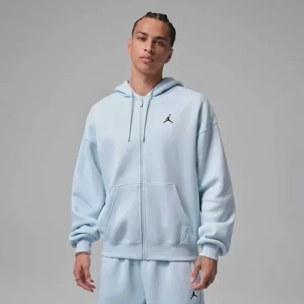 Producto - Jordan Brooklyn Oversized Full-Zip Hoodie Celeste