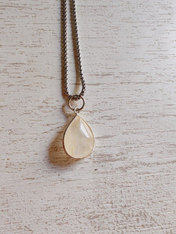 Producto - Collar voy a brillar gota de Citrino