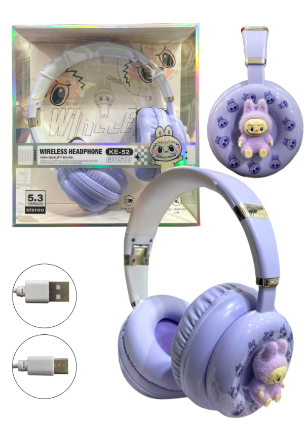 Producto - AURICULAR VINCHA LABUBU KE-52