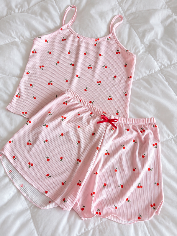 Producto - Pijama cerezas rosa 2 morley [MUSCU+SHORT] - 0