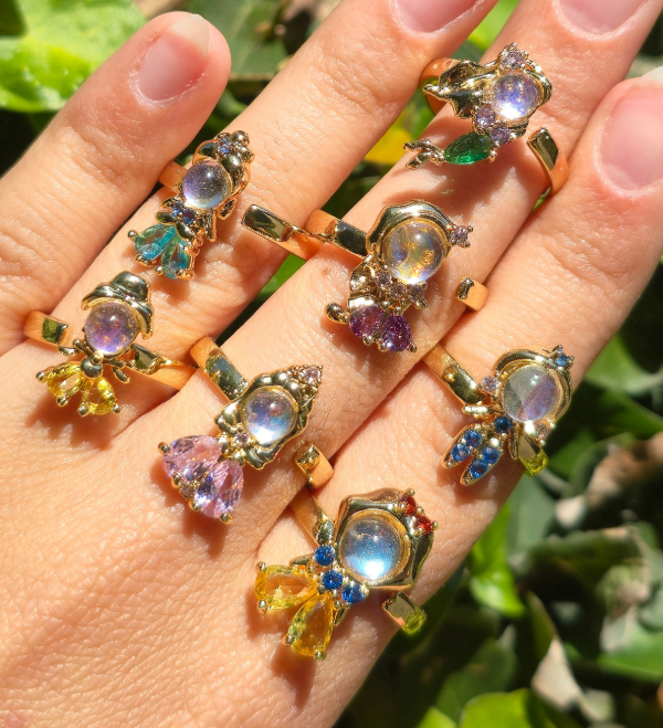 Producto - Anillos princesas ajustables dorados