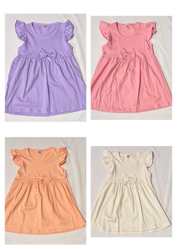 Producto - VESTIDO ALGODÓN BEBA CON MOÑO