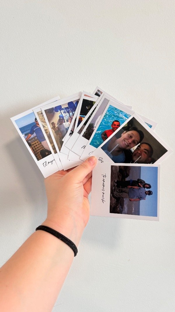 Producto - 12 fotitos tipo polaroid - con frase