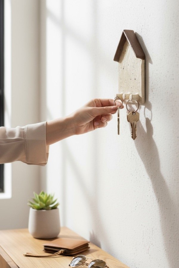 Producto - Porta llaves cerámica artesanal