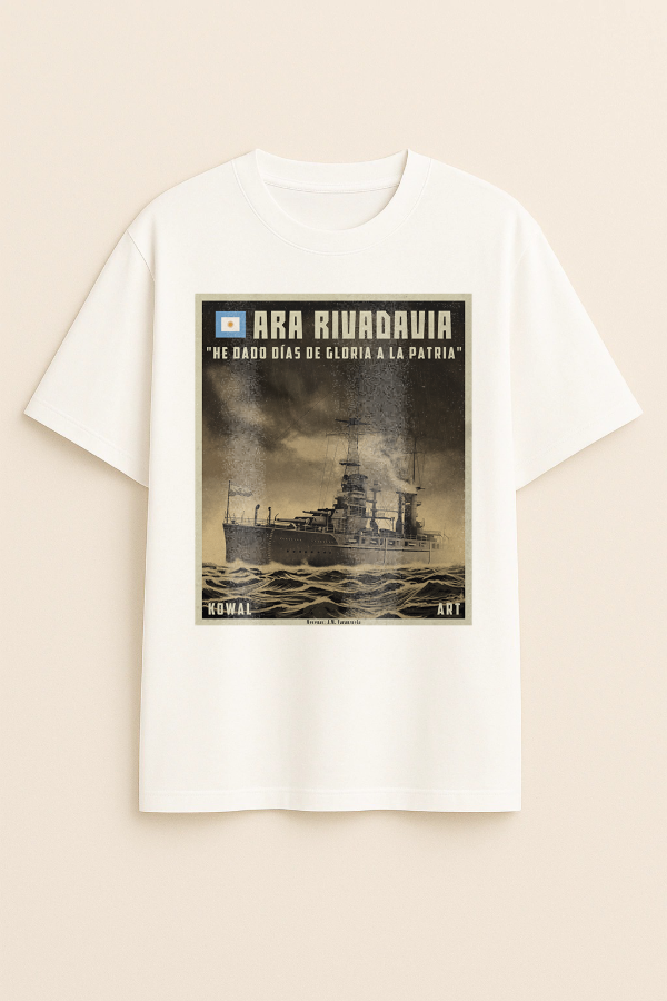 Producto - ARA Rivadavia (Oversize Unisex Blanca Frontal)