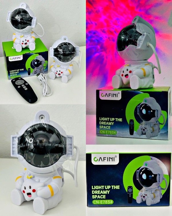 Producto - MINI PROYECTOR ASTRONAUTA DE GALAXIA