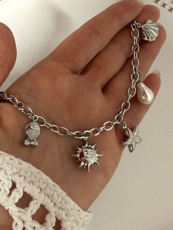 Producto - P731 Pulsera multidijes Mar 18 + 5 cm acero quirúrgico