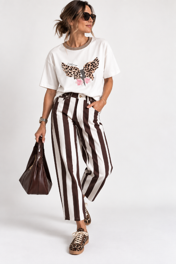 Producto - Pantalón barrel Carla rayado - 0