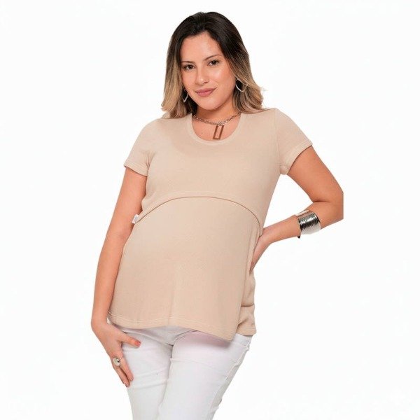 Producto - Remera embarazo y lactancia tejida. Varios colores