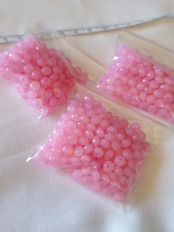 Producto - Donas fasetadas Rosa 6 mm