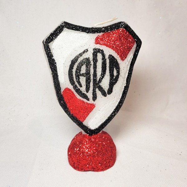 Producto - Vela escudo con brillo River