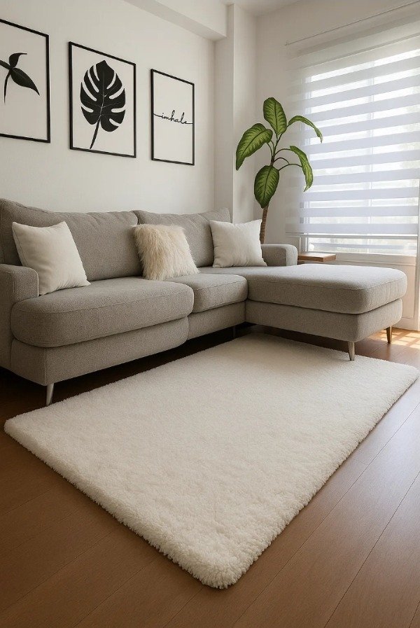 Producto - ALFOMBRA NORDICA BLANCA