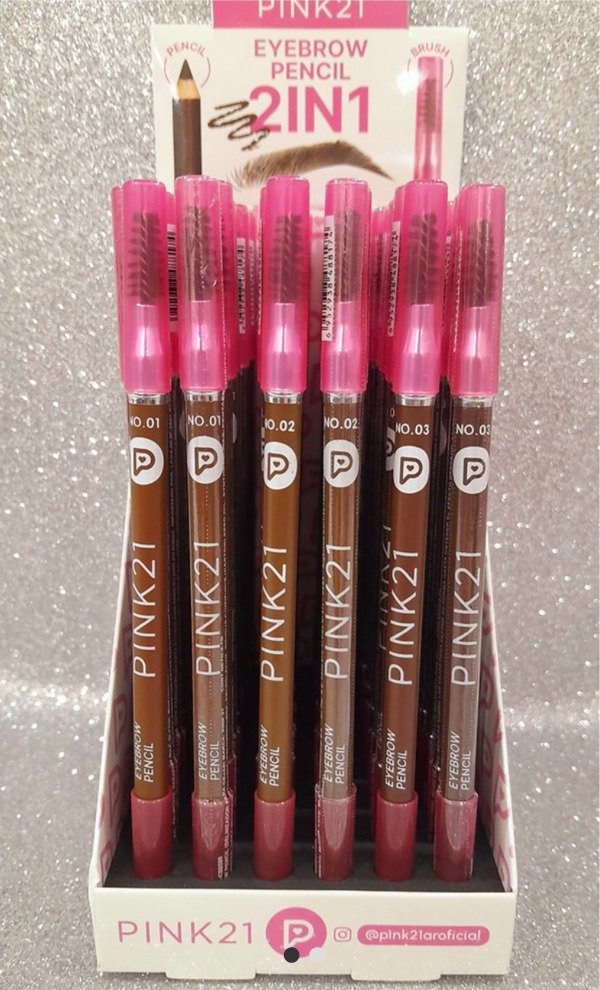 Producto - Delineador de cejas con cepillo pink 21