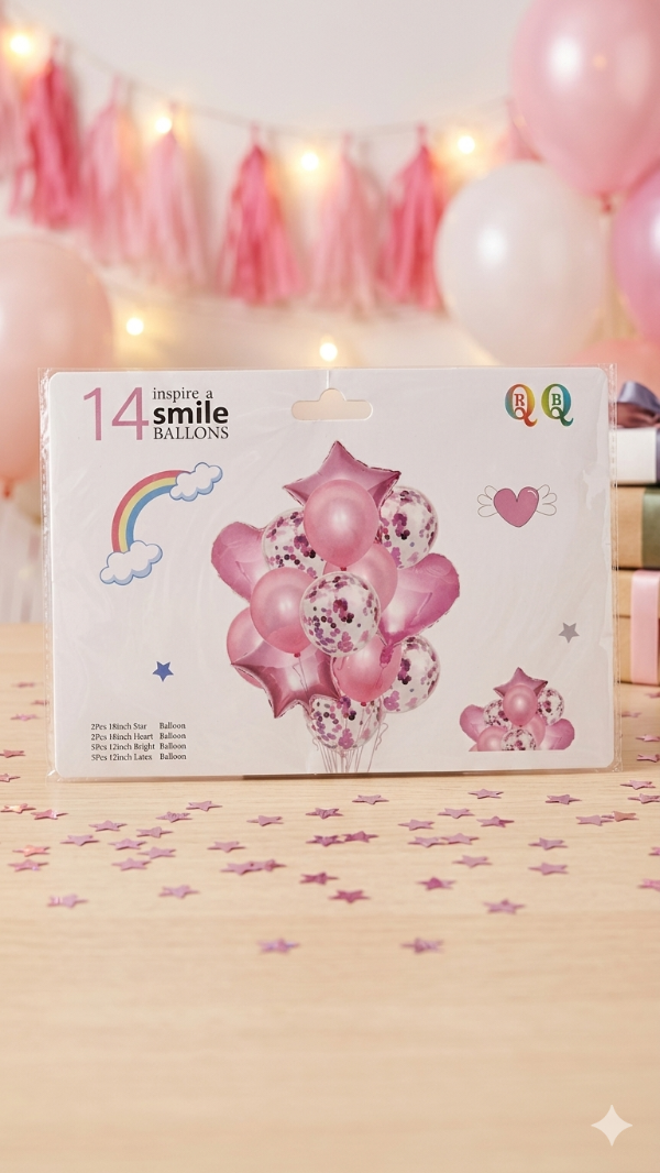 Producto - SET DE GLOBOS 14 PCS