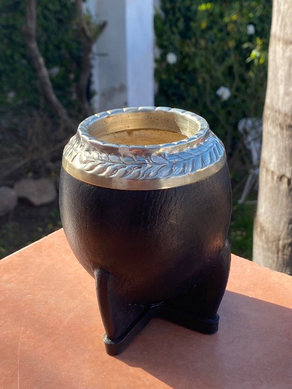 Producto - Torpedo de calabaza virola cincelada de alpaca