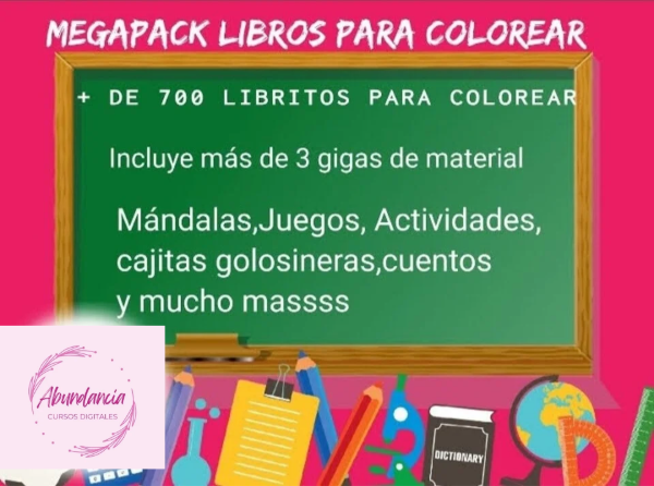 Producto - Megapack libritos para colorear y mas