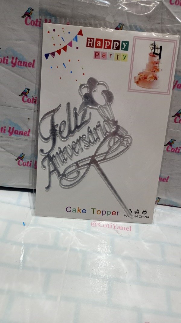 Producto - Topper "Feliz Aniversario" PLASTICO - 2