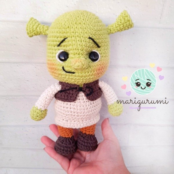 Producto - SHREK Y FIONA patrón amigurumi