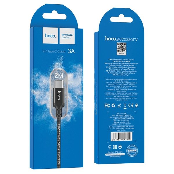 Producto - HOCO - X14 Cable Tipo C (2M)
