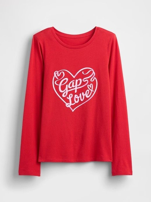 Remera manga larga gap talle 14 roja
