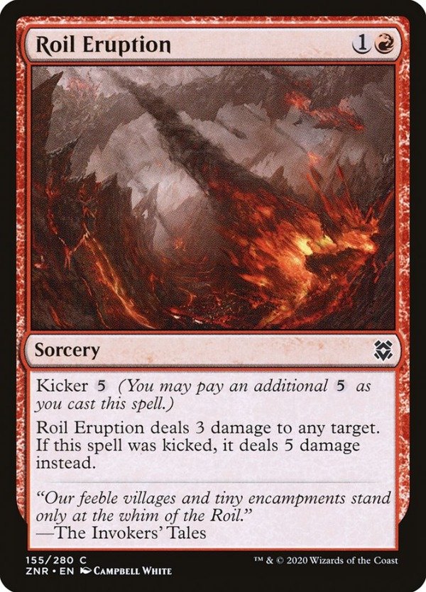 Producto - Roil Eruption  Zendikar Rising