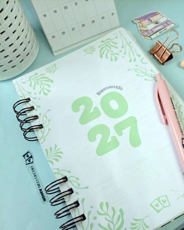 Producto - Agenda semanal vertical con horarios Un día a vez - 1