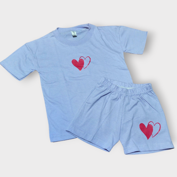 Producto - Conjunto Corazón Lila T4 T10 T14